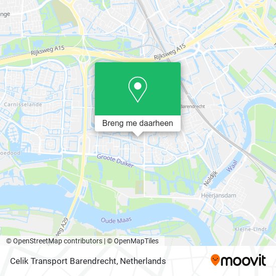 Celik Transport Barendrecht kaart