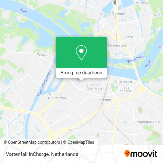 Vattenfall InCharge kaart