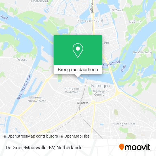 De Goeij-Maasvallei BV kaart