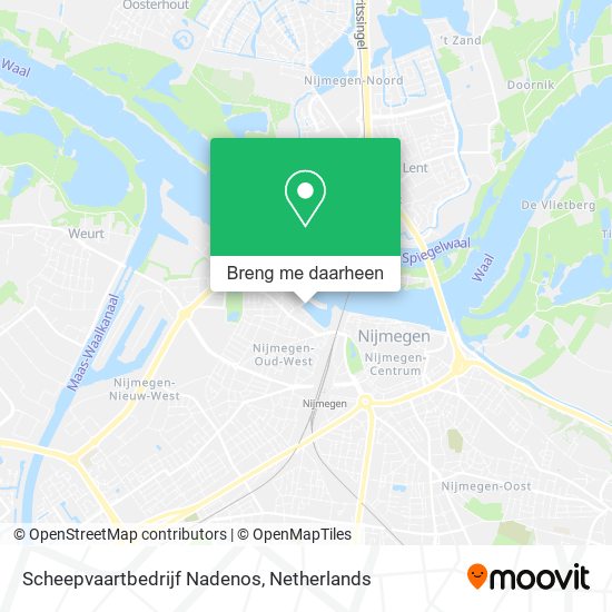 Scheepvaartbedrijf Nadenos kaart