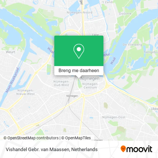 Vishandel Gebr. van Maassen kaart