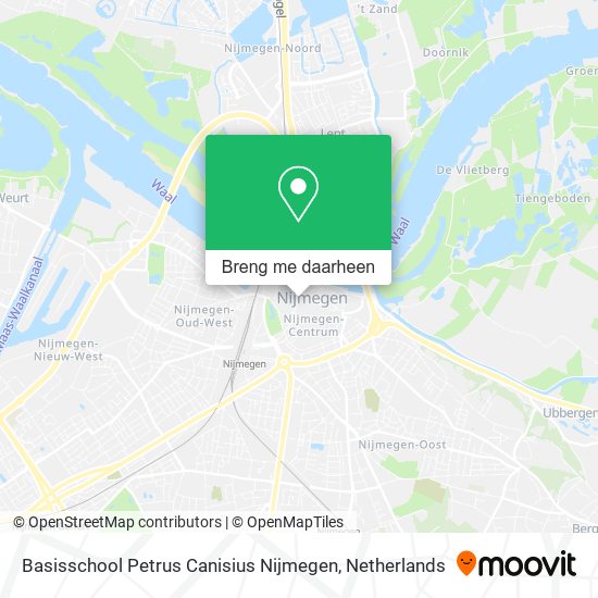 Basisschool Petrus Canisius Nijmegen kaart