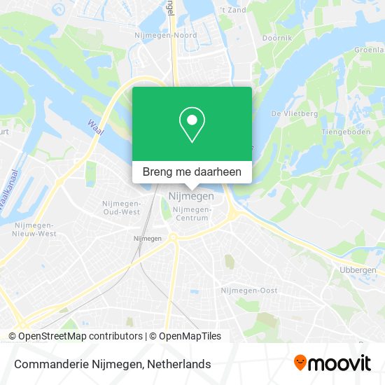 Commanderie Nijmegen kaart