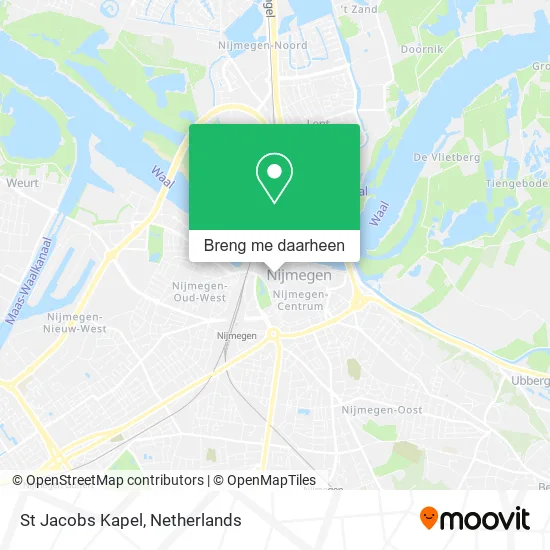 St Jacobs Kapel kaart