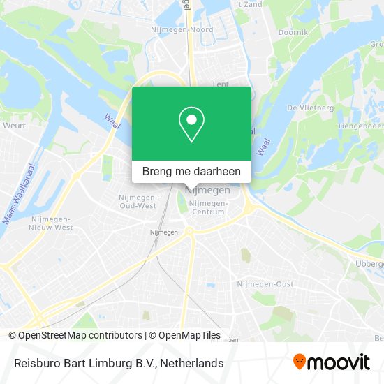 Reisburo Bart Limburg B.V. kaart