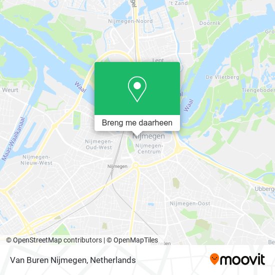 Van Buren Nijmegen kaart