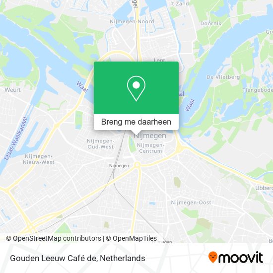 Gouden Leeuw Café de kaart
