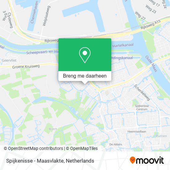 Spijkenisse - Maasvlakte kaart