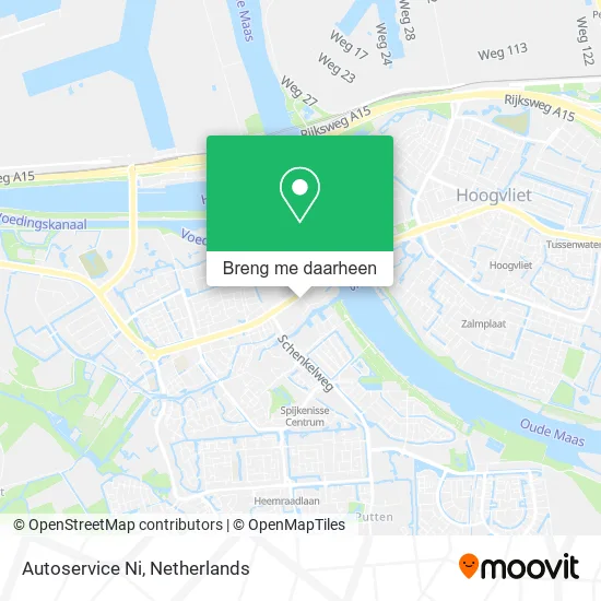 Autoservice Ni kaart