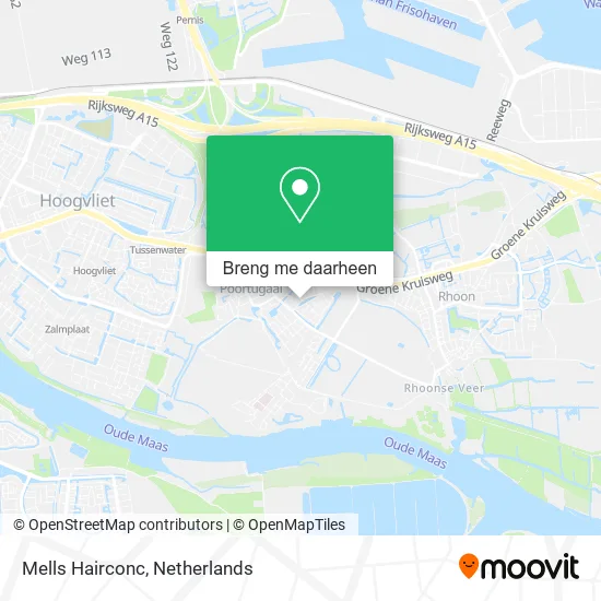 Mells Hairconc kaart