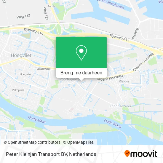 Peter Kleinjan Transport BV kaart
