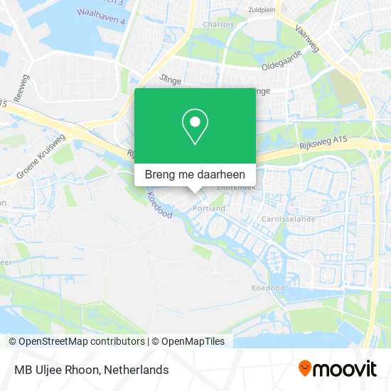 MB Uljee Rhoon kaart