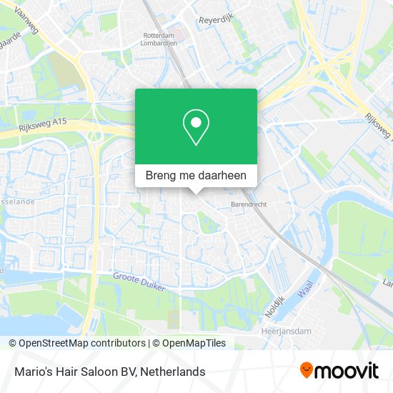 Mario's Hair Saloon BV kaart