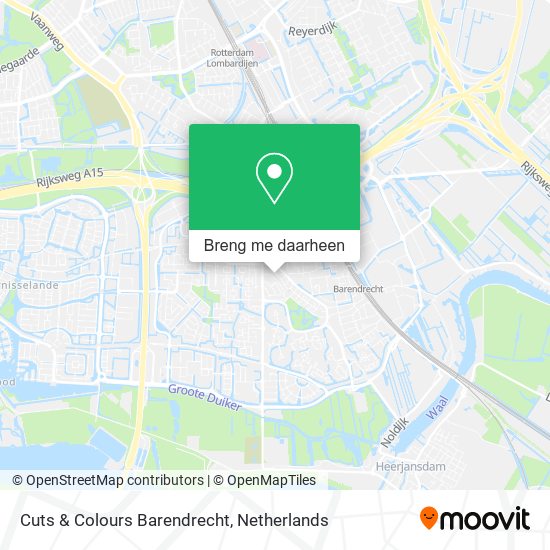 Cuts & Colours Barendrecht kaart