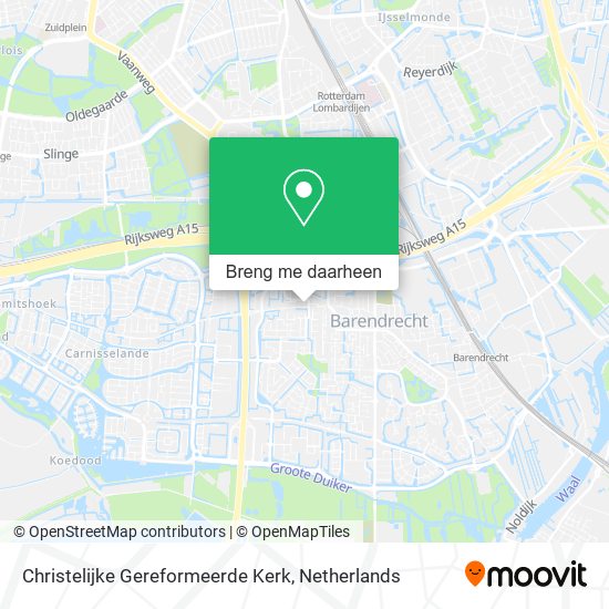 Christelijke Gereformeerde Kerk kaart