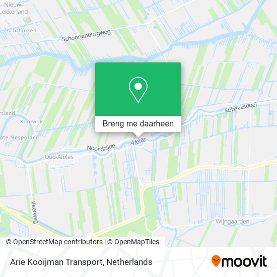 Arie Kooijman Transport kaart