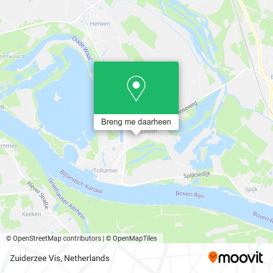 Zuiderzee Vis kaart