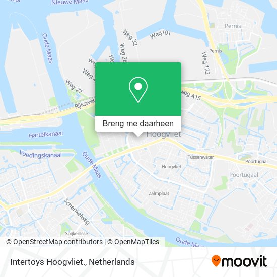Intertoys Hoogvliet. kaart
