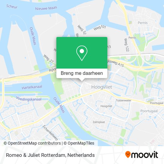 Romeo & Juliet Rotterdam kaart