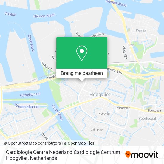 Cardiologie Centra Nederland Cardiologie Centrum Hoogvliet kaart