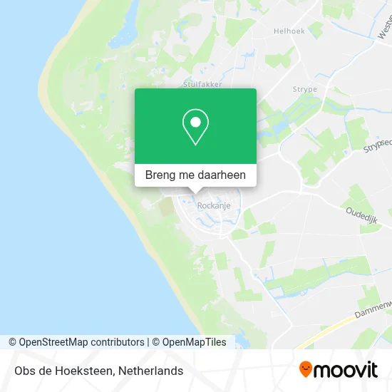 Obs de Hoeksteen kaart