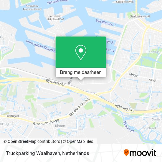Truckparking Waalhaven kaart