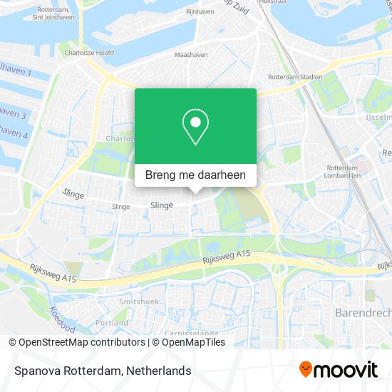 Spanova Rotterdam kaart