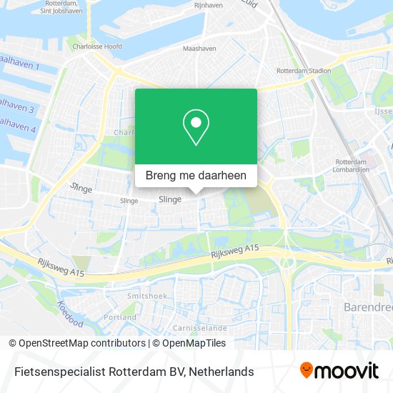 Fietsenspecialist Rotterdam BV kaart