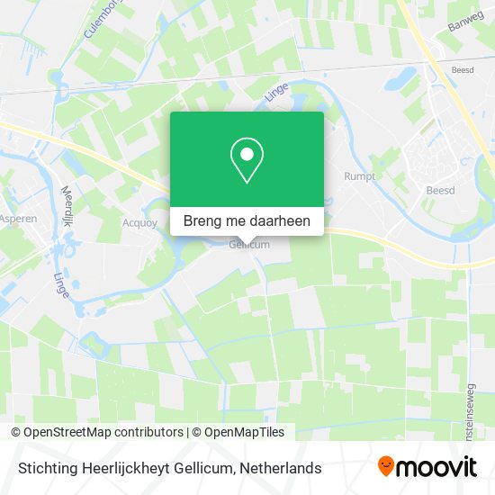 Stichting Heerlijckheyt Gellicum kaart