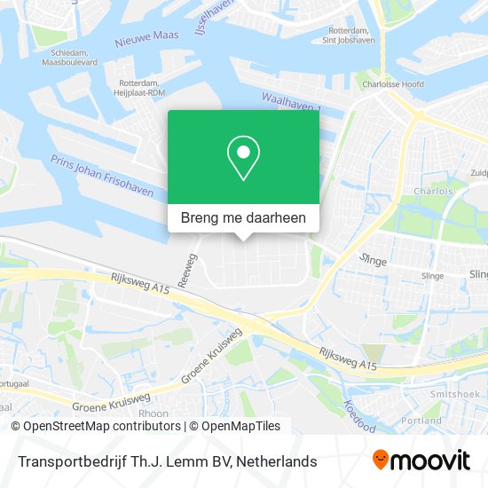 Transportbedrijf Th.J. Lemm BV kaart