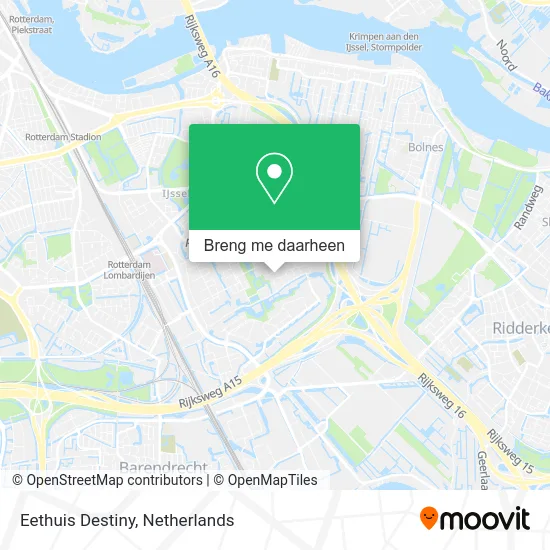 Eethuis Destiny kaart