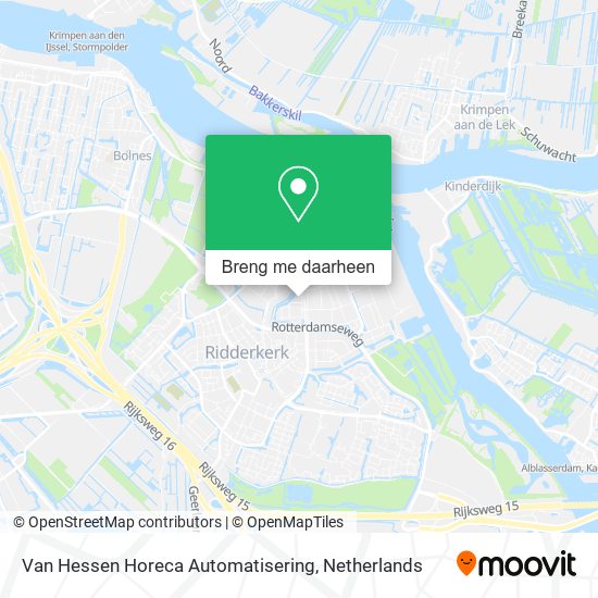 Van Hessen Horeca Automatisering kaart