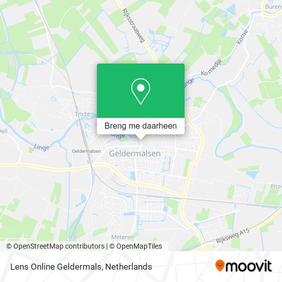 Lens Online Geldermals kaart