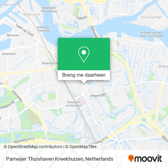 Pameijer Thuishaven Kreekhuizen kaart