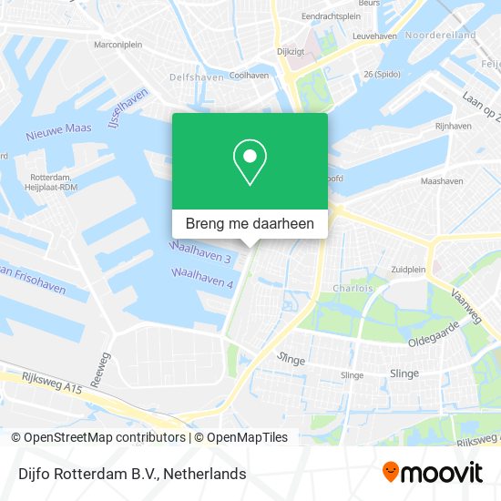 Dijfo Rotterdam B.V. kaart