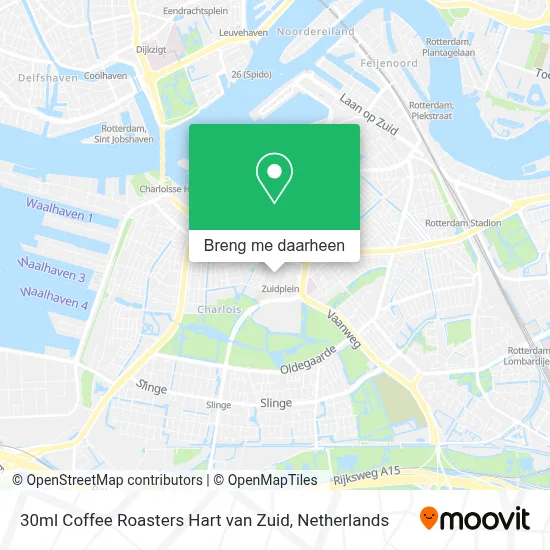 30ml Coffee Roasters Hart van Zuid kaart