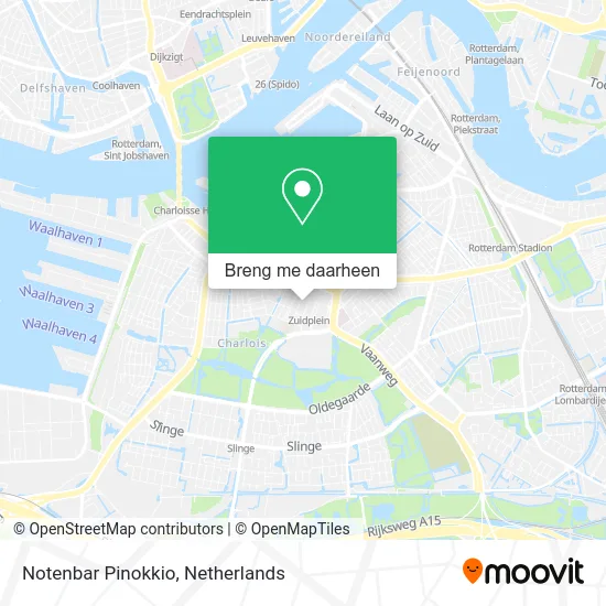 Notenbar Pinokkio kaart