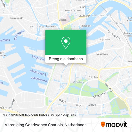 Vereniging Goedwonen Charlois kaart