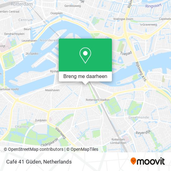 Café 41 Güden kaart