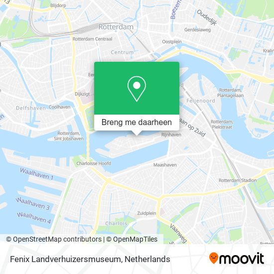 Fenix Landverhuizersmuseum kaart