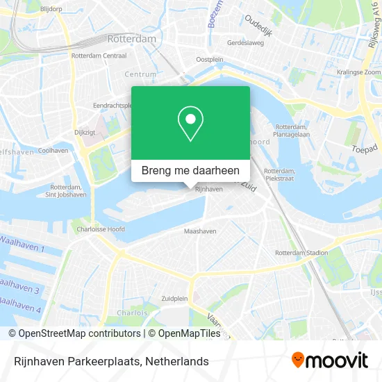 Rijnhaven Parkeerplaats kaart