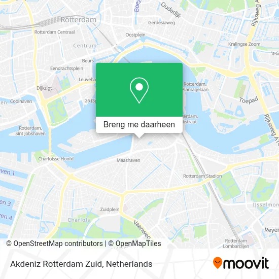 Akdeniz Rotterdam Zuid kaart