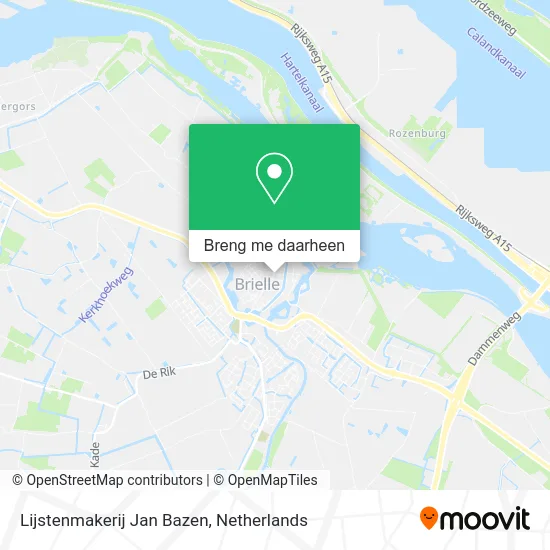 Lijstenmakerij Jan Bazen kaart