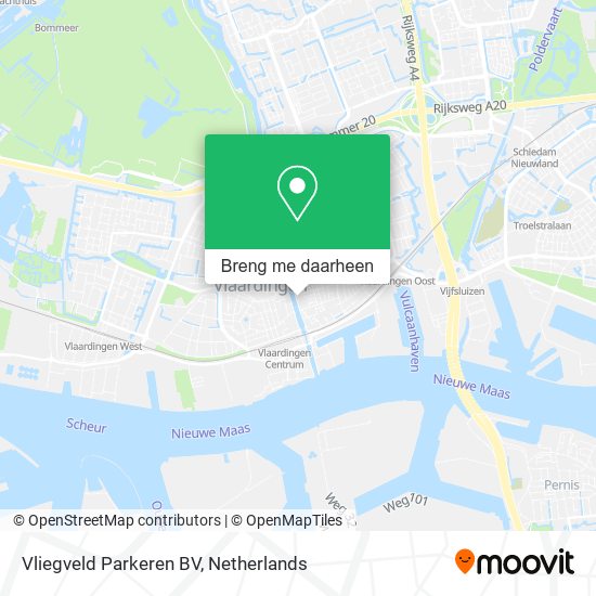 Vliegveld Parkeren BV kaart