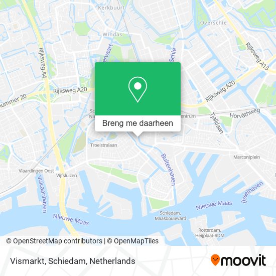 Vismarkt, Schiedam kaart
