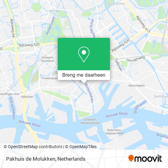 Pakhuis de Molukken kaart