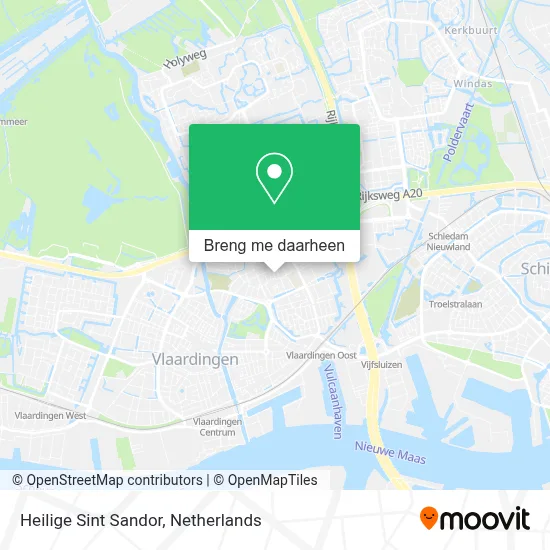 Heilige Sint Sandor kaart