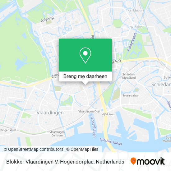 Blokker Vlaardingen V. Hogendorplaa kaart