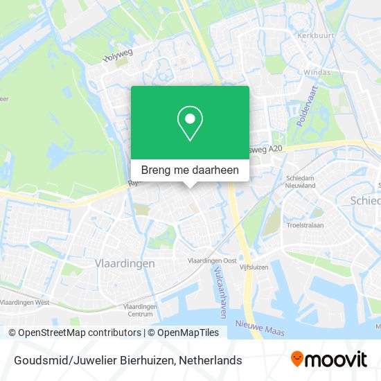 Goudsmid/Juwelier Bierhuizen kaart