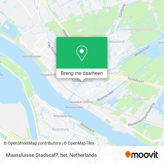 Maassluisse Stadscaf?, het kaart